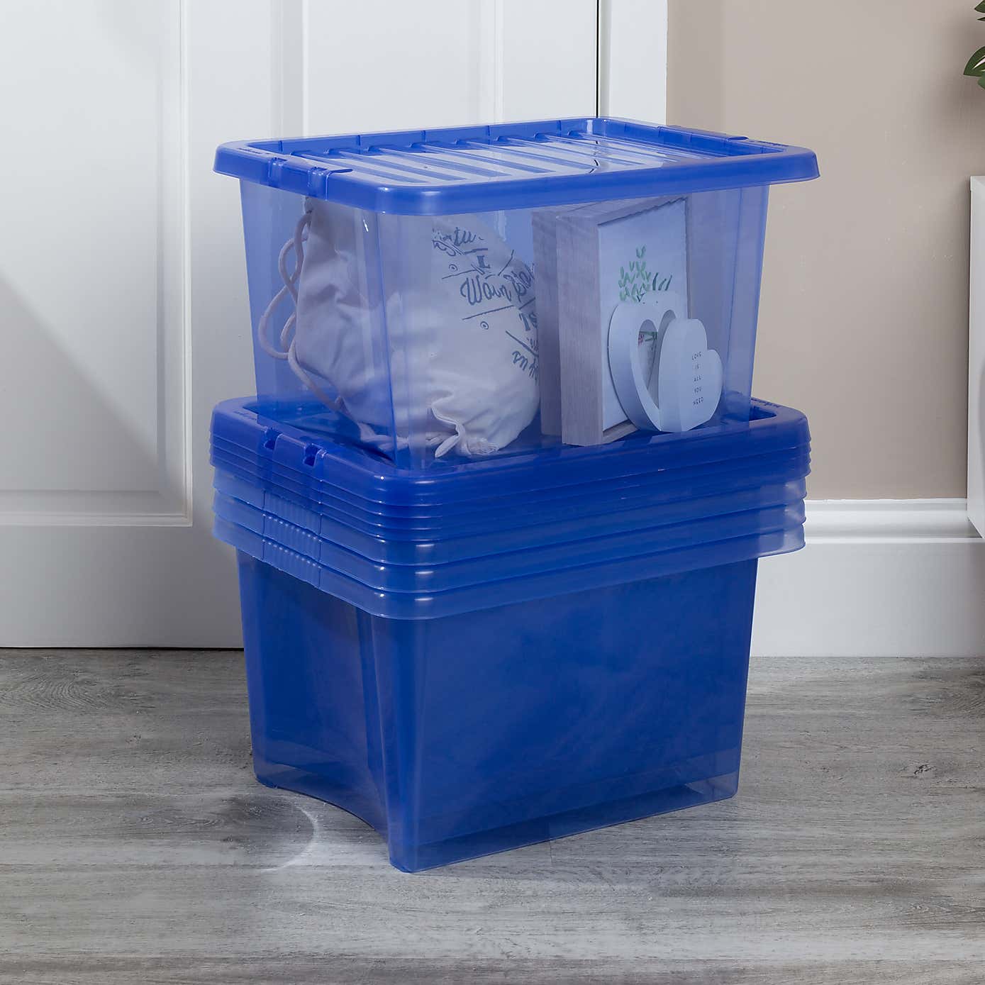 Wham Crystal Set of 5 Storage Boxes & Lids