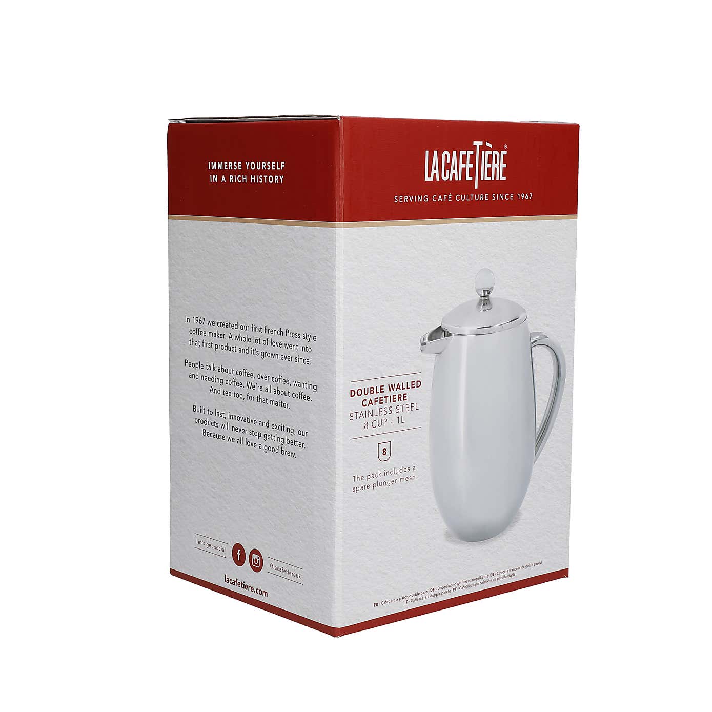 La Cafetiere Metal Cafetiere, Large