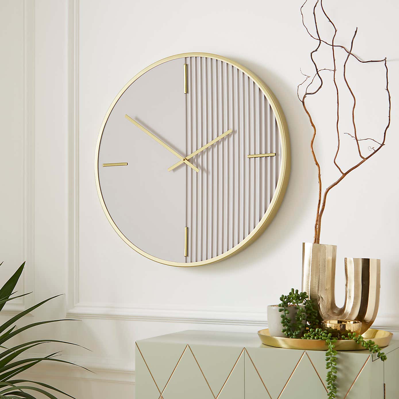 Georgi Ribbed Wall Clock