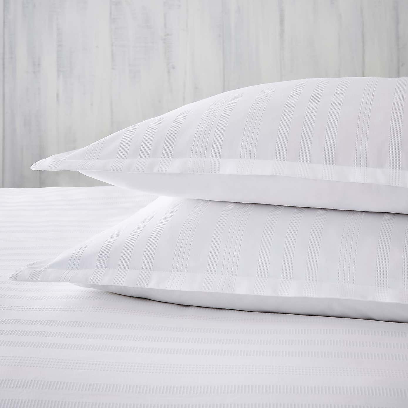 Dorma Purity Staunton White Oxford Pillowcase Pair