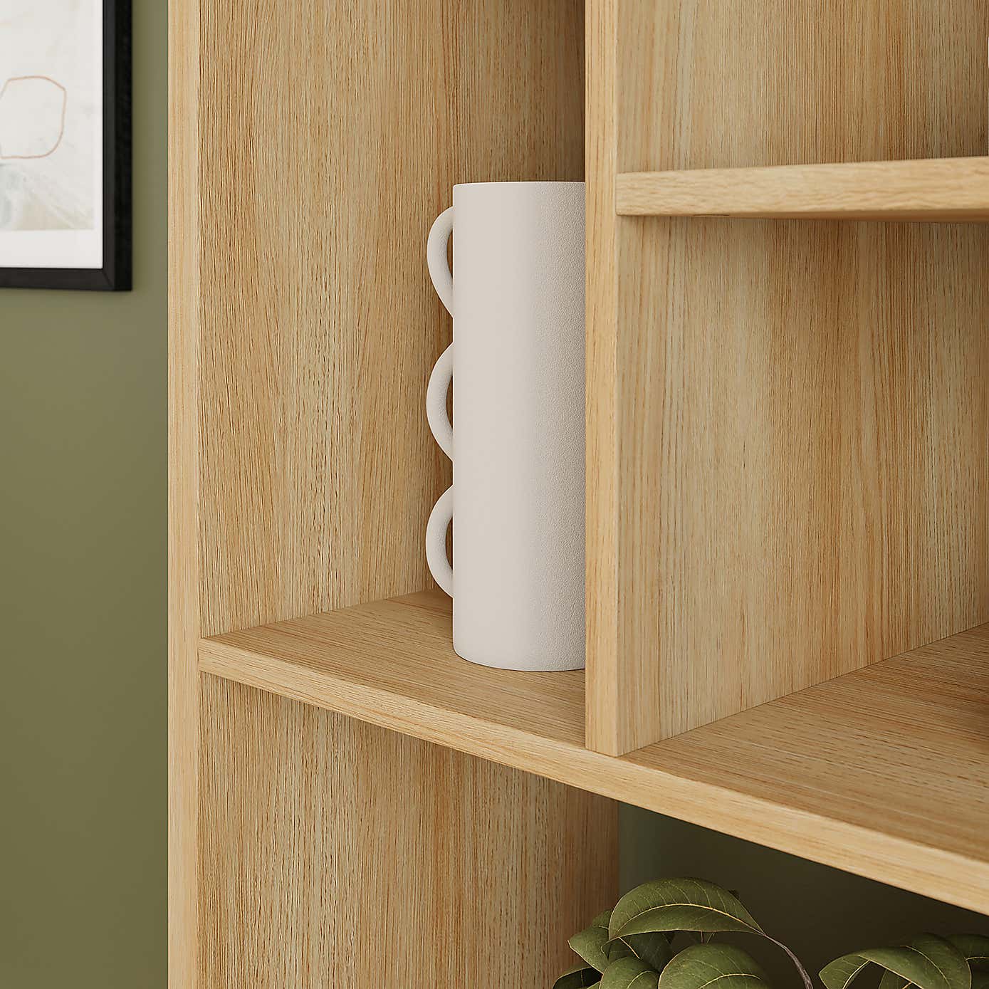 Hardy Slim Bookcase With Drawer, Oak Effect