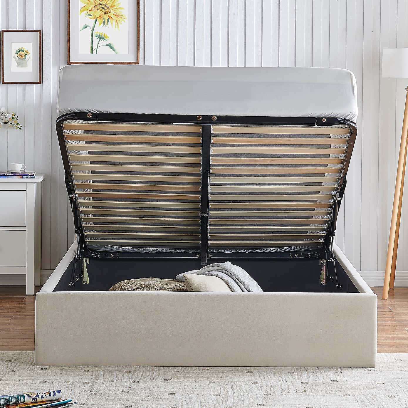 Rosa Storage Bed Charcoal