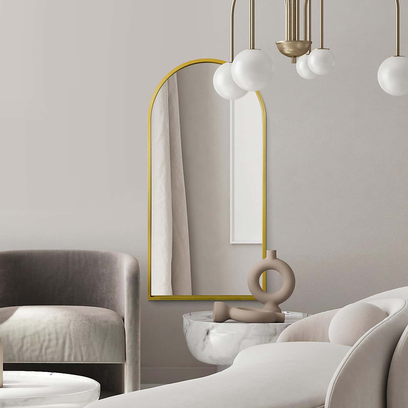 Arcus Arched Indoor Outdoor Full Length Wall Mirror