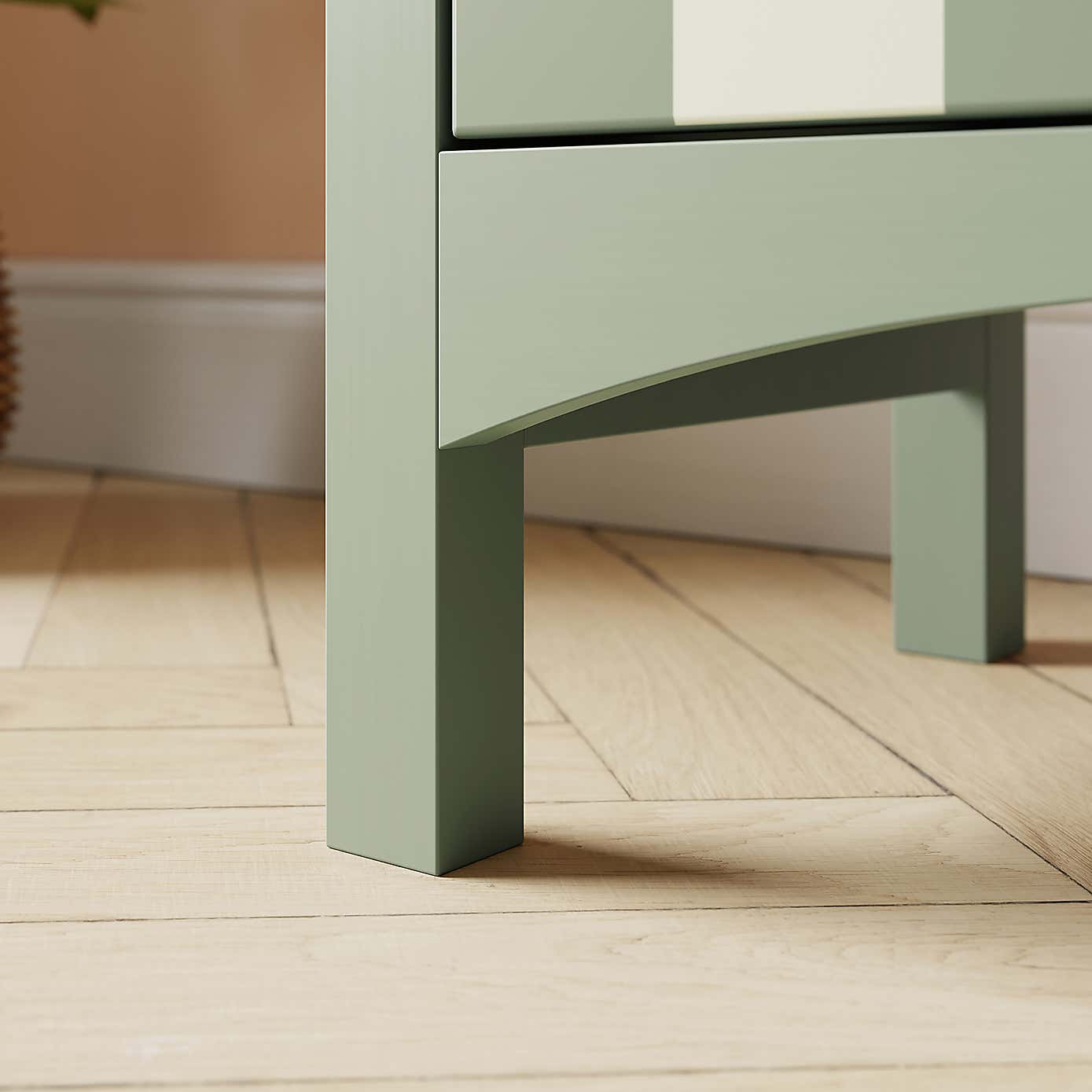 Beatrice Wide 2 Drawer Bedside Table