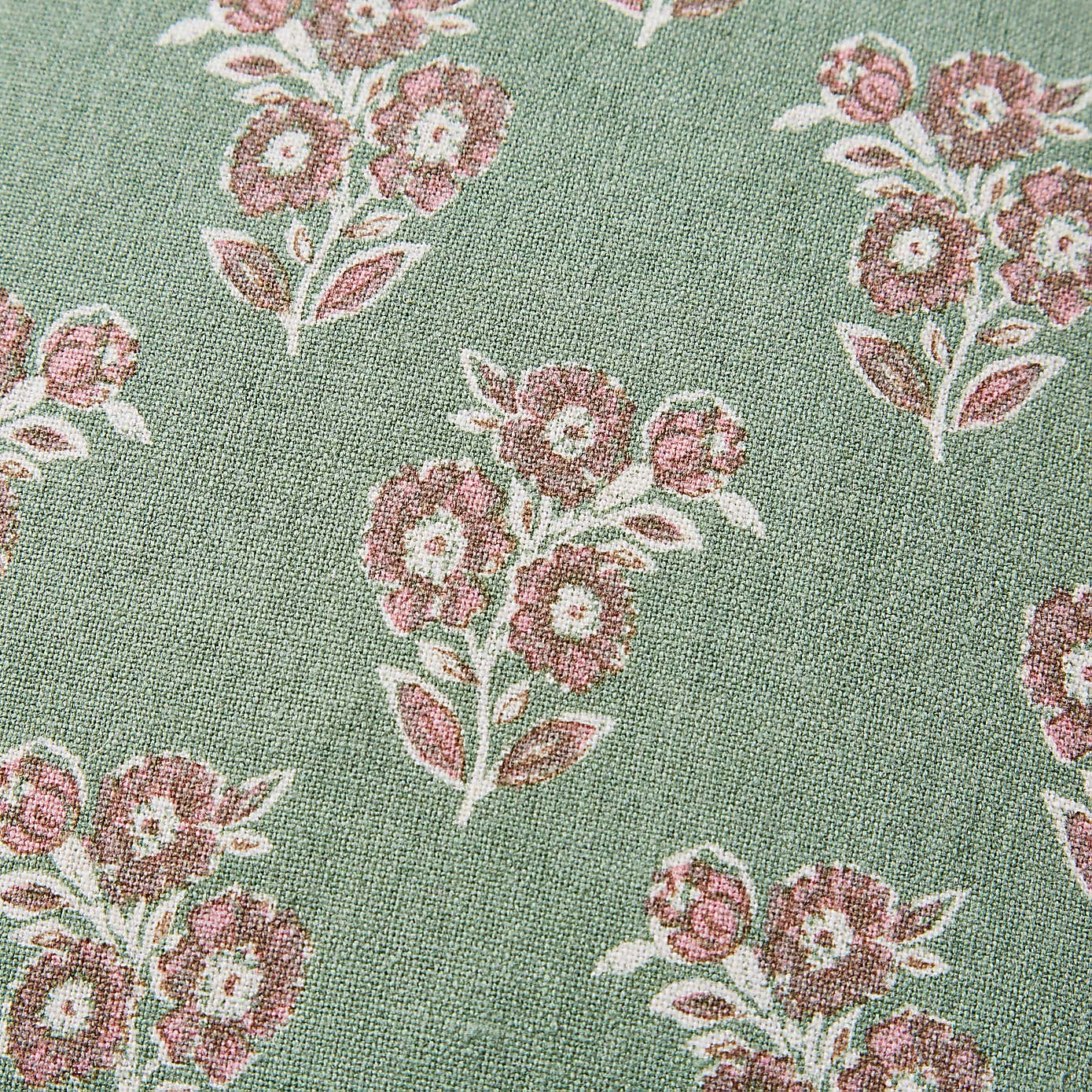 Woodblock Ditsy Bunch Cushion Cover