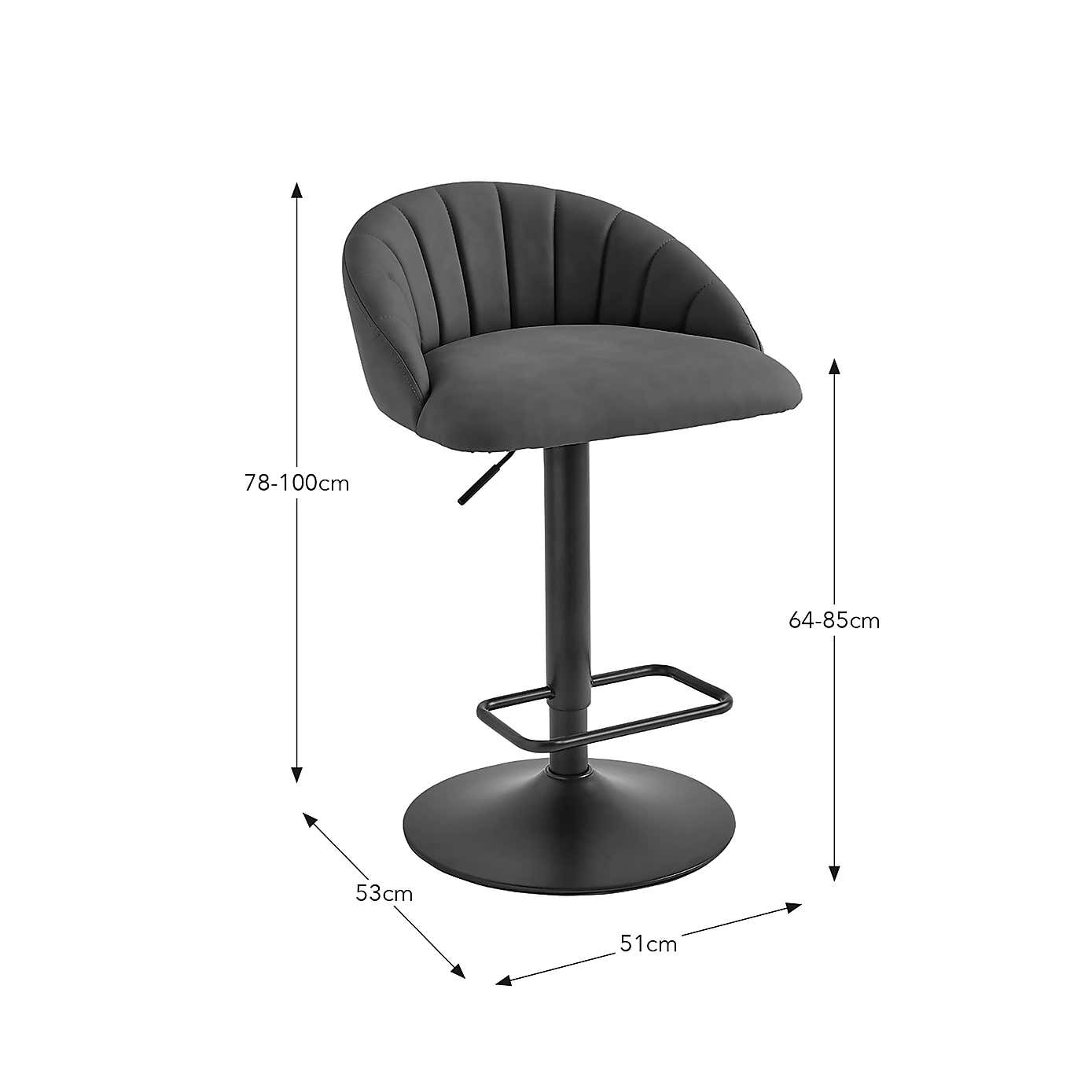Lowen Faux Leather Bar Stool