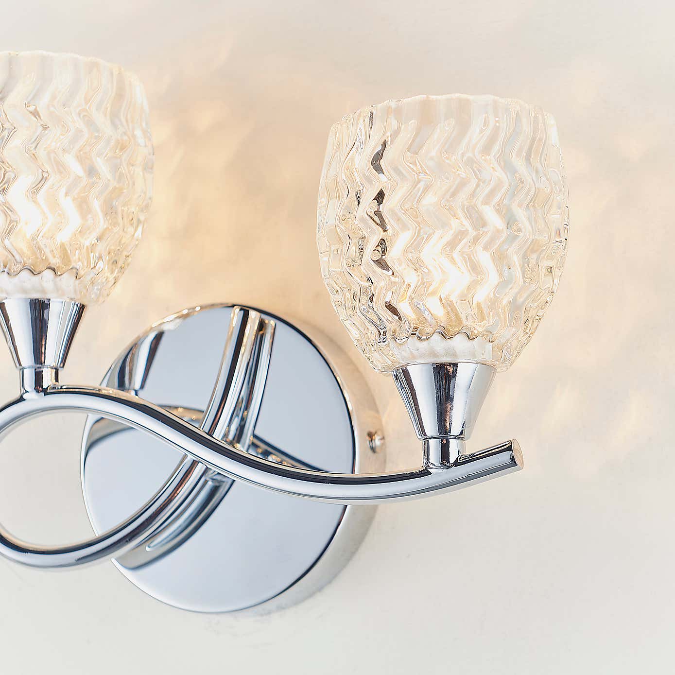 Vogue Boyer 2 Light Wall Light Chrome