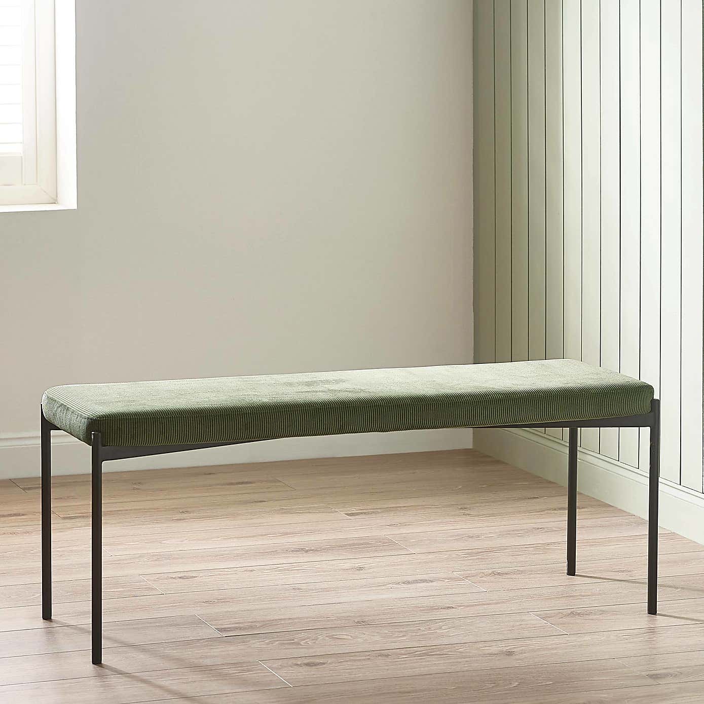 Leonie Long Dining Bench, Velvet