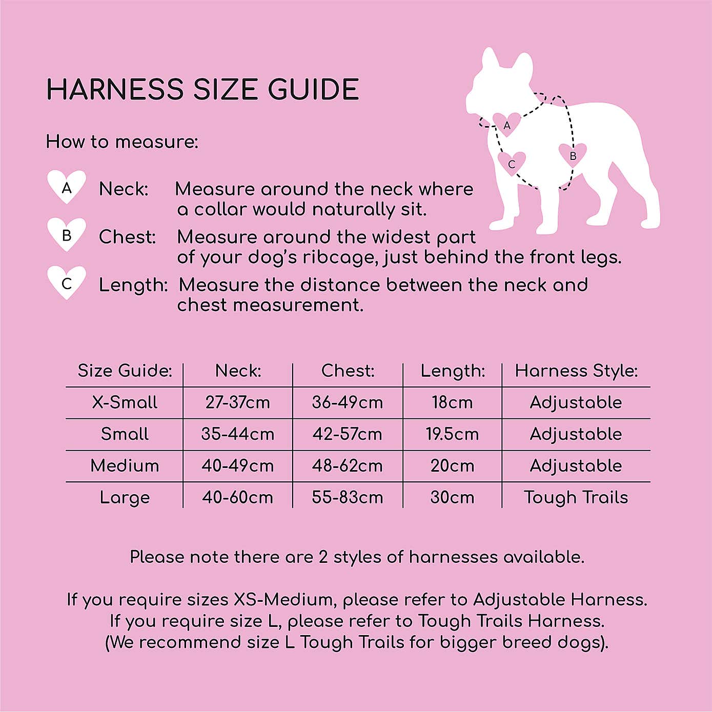 Tiny Diny Tough Trails Dog Harness