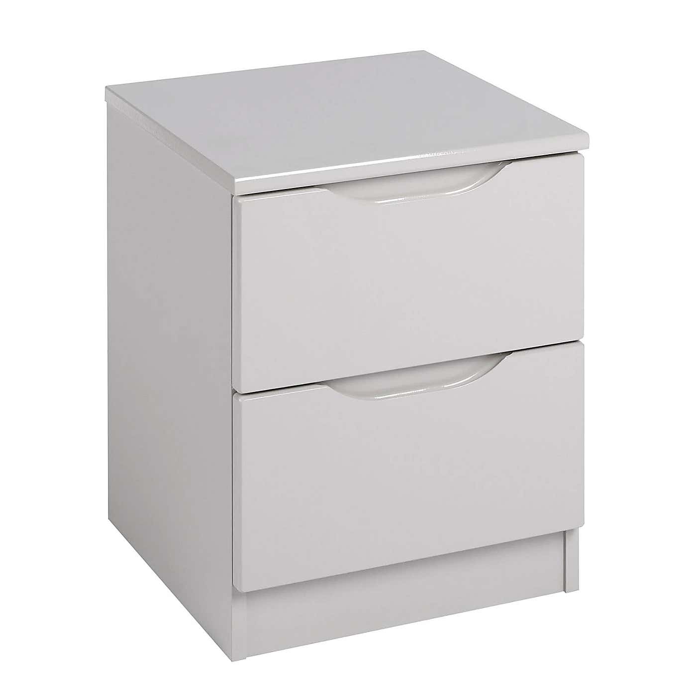 Legato 2 Drawer Bedside Table
