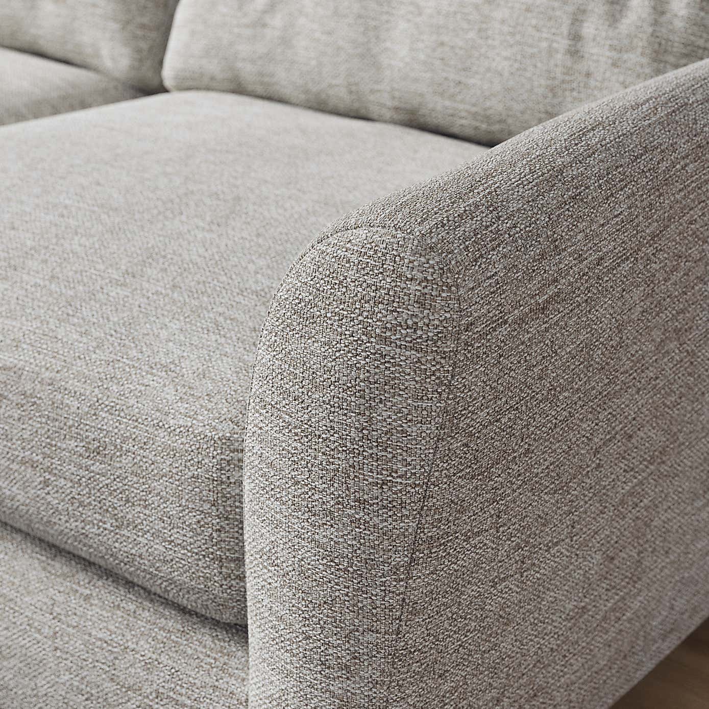 Sven Tonal Weave Large Corner Chaise Sofa