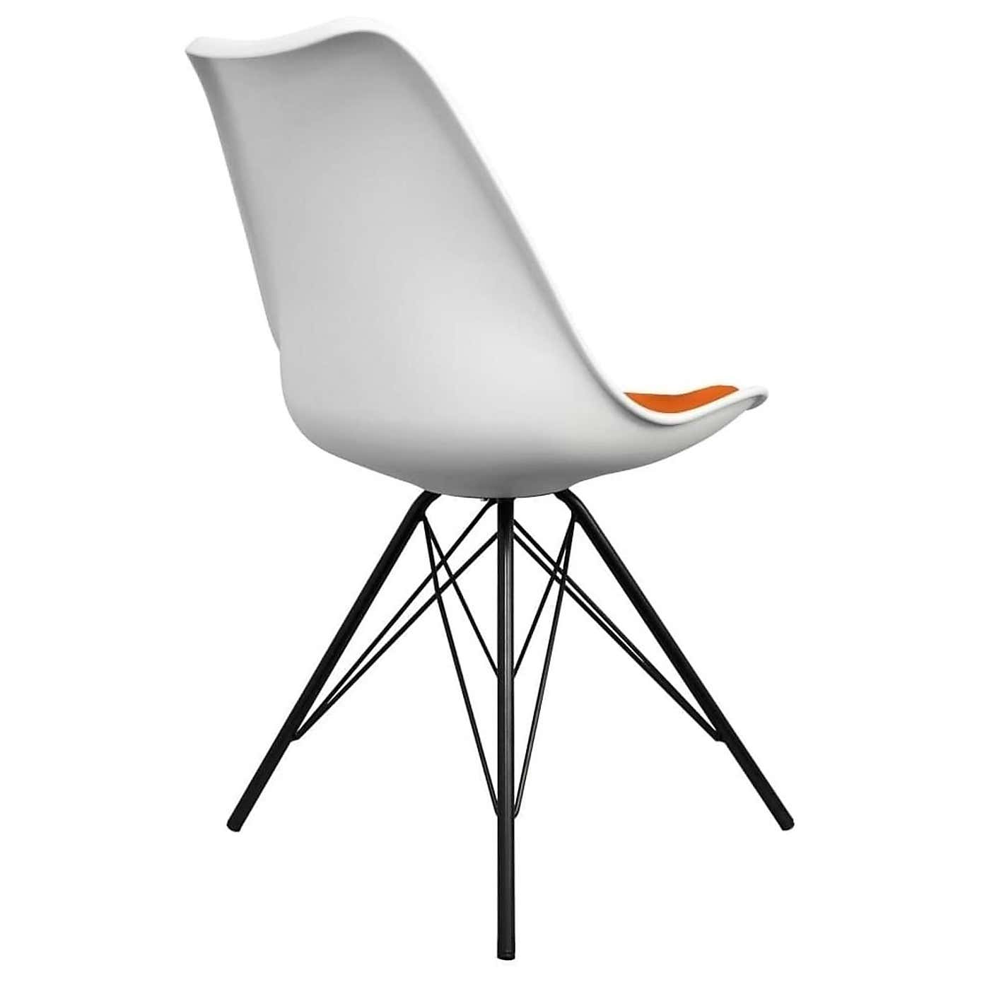Fusion Living Soho White Plastic Dining Chair