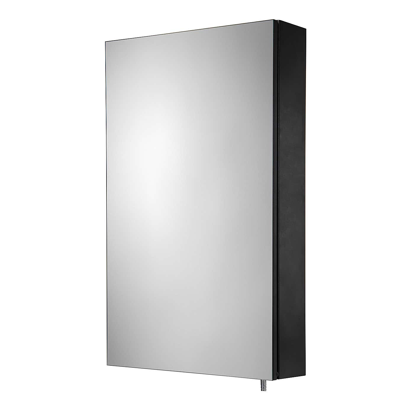 Dawley Matt Black Steel Single Door Cabinet, Matt Black