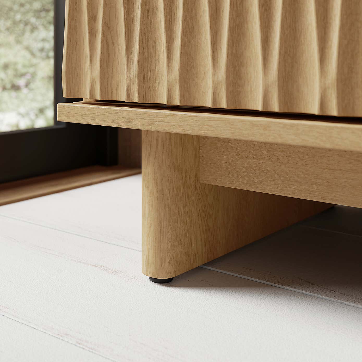 Inga Extra Wide TV Unit for TVs up to 75", Oak Effect