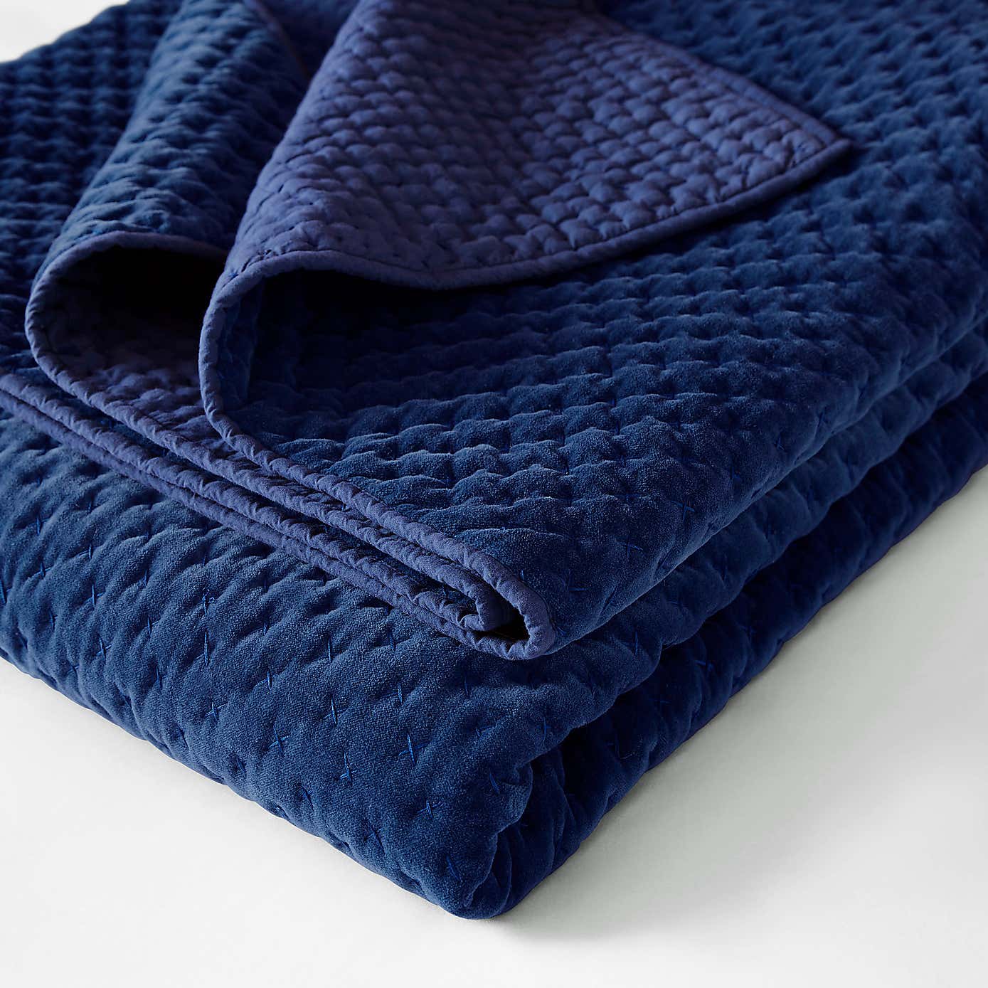 Dorma Purity Navy Genevieve Bedspread