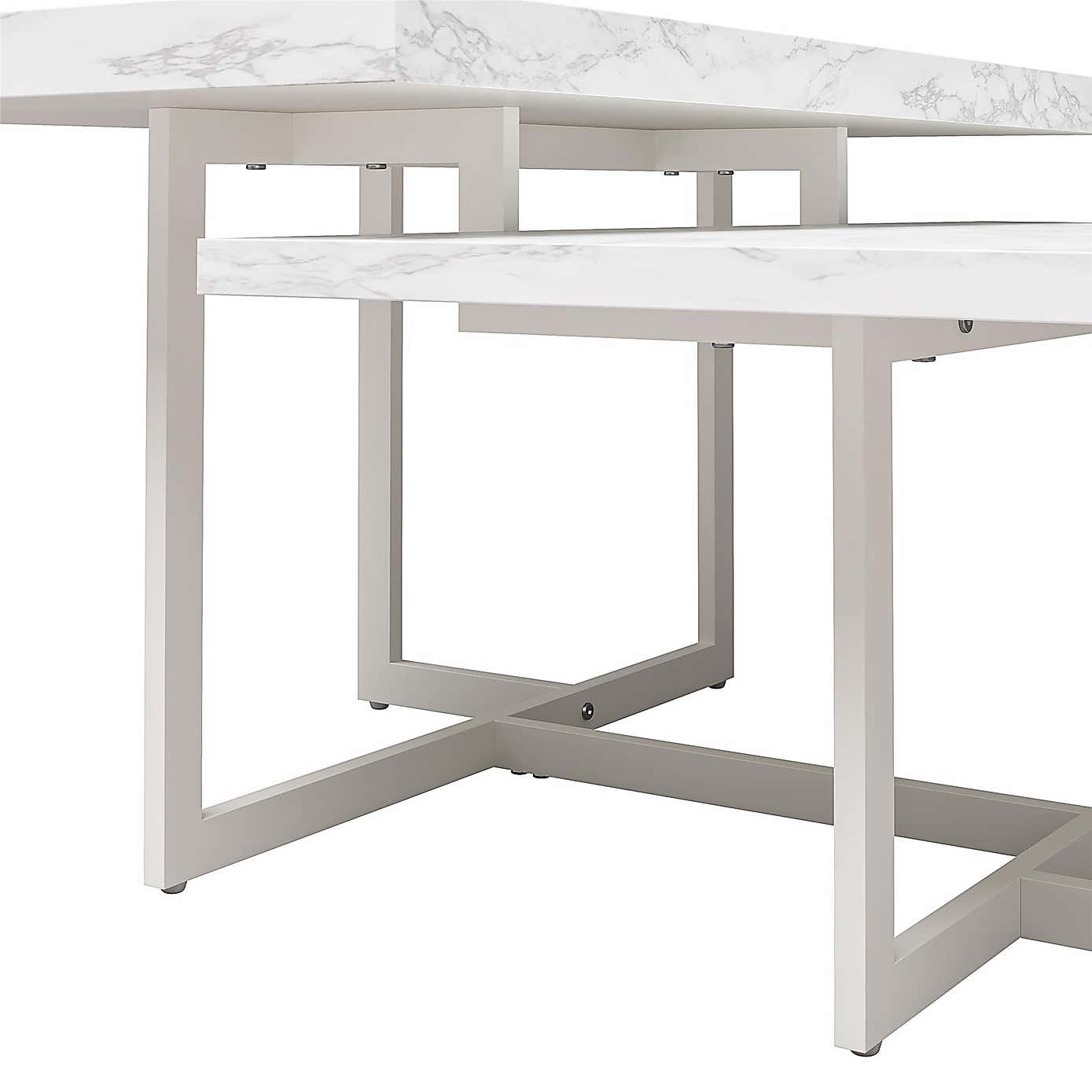 Brielle Coffee Table, Faux Marble
