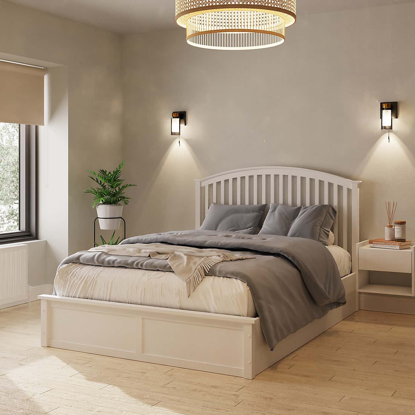 Madrid Natural Ottoman Bedstead