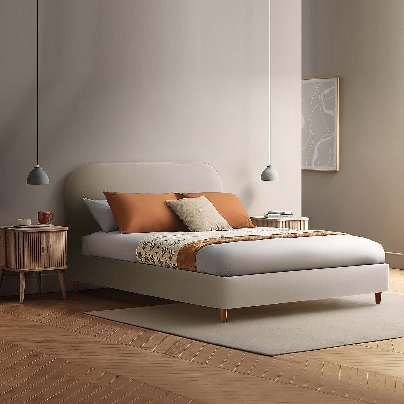 Silentnight Fara Bed Frame, Woven