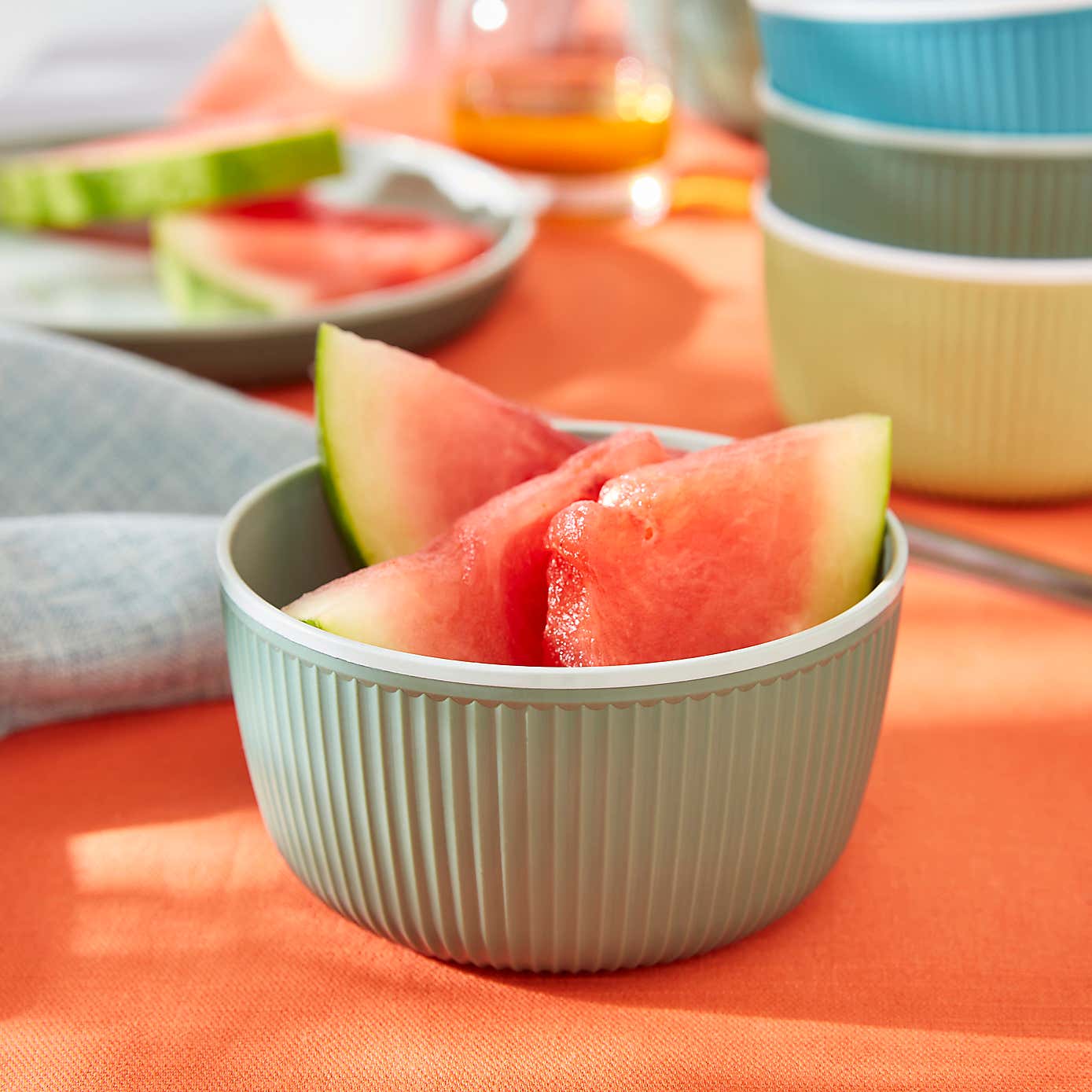 Elements Set of 4 Taupe Picnic Bowls