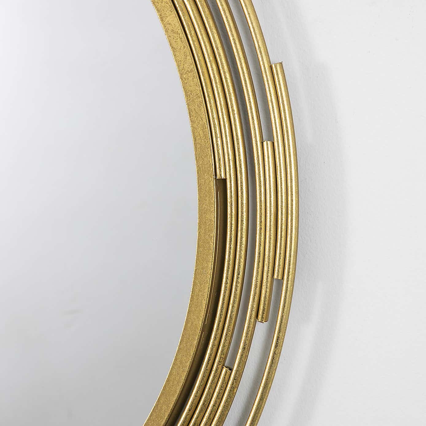 Madeira Art Deco Round Wall Mirror