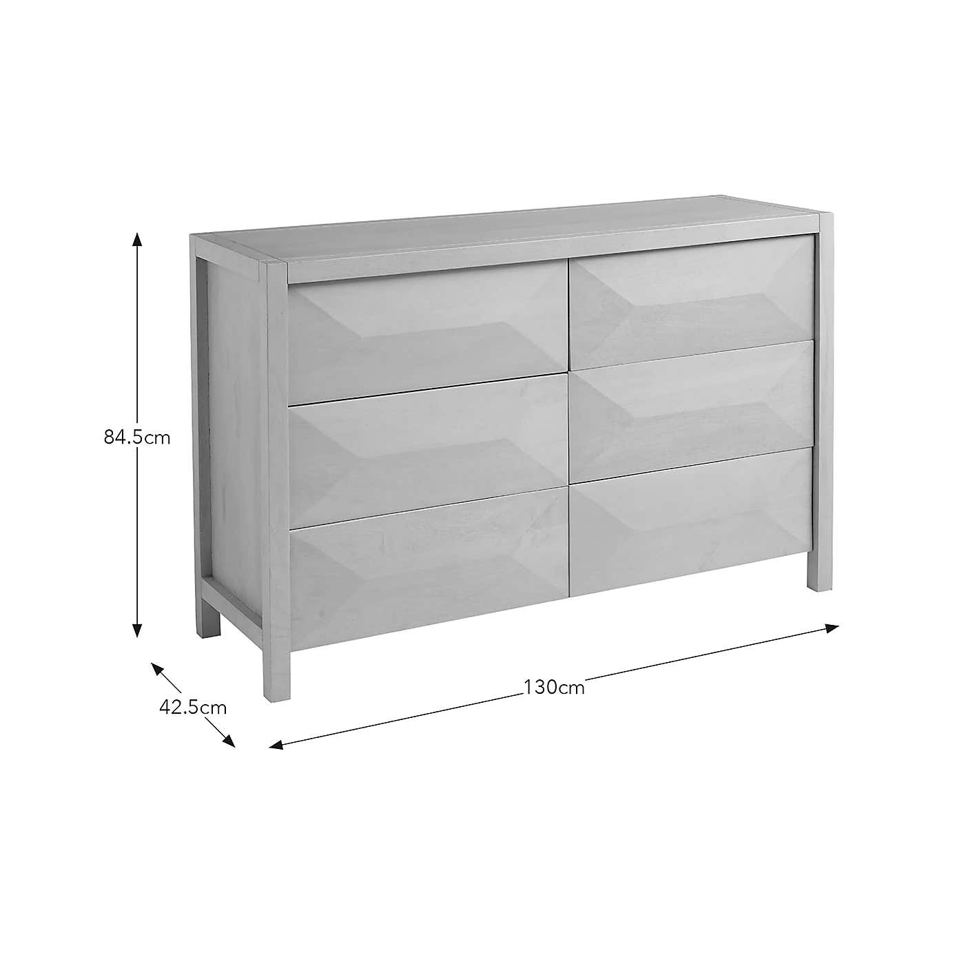 Watkins 6 Drawer Chest, Mango Wood