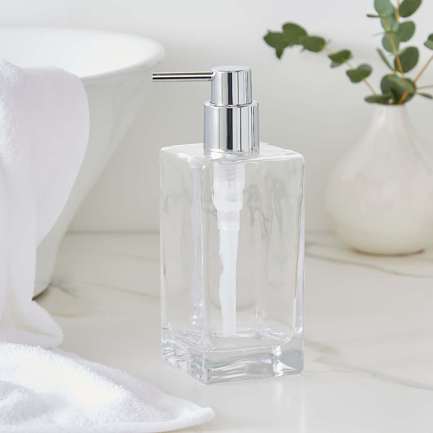 Glam Glass Bathroom Accessories Set