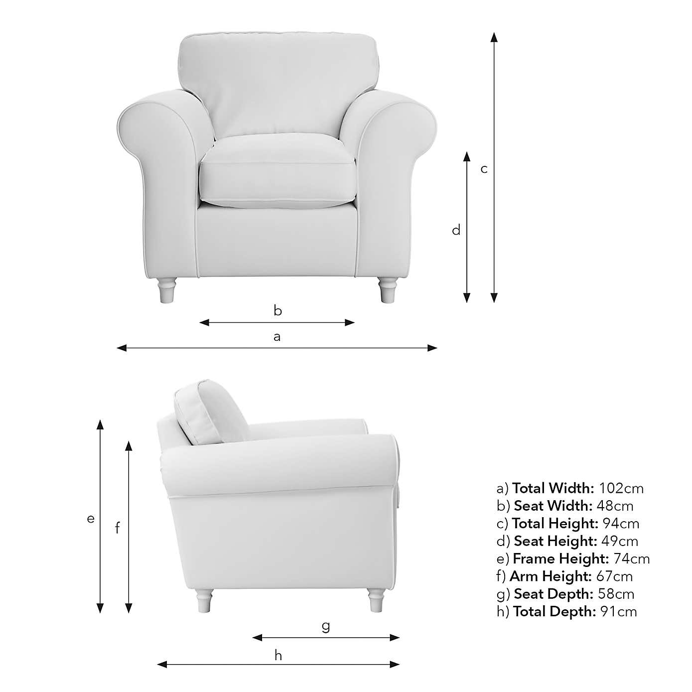 Flori Armchair, Floral Print Fabric