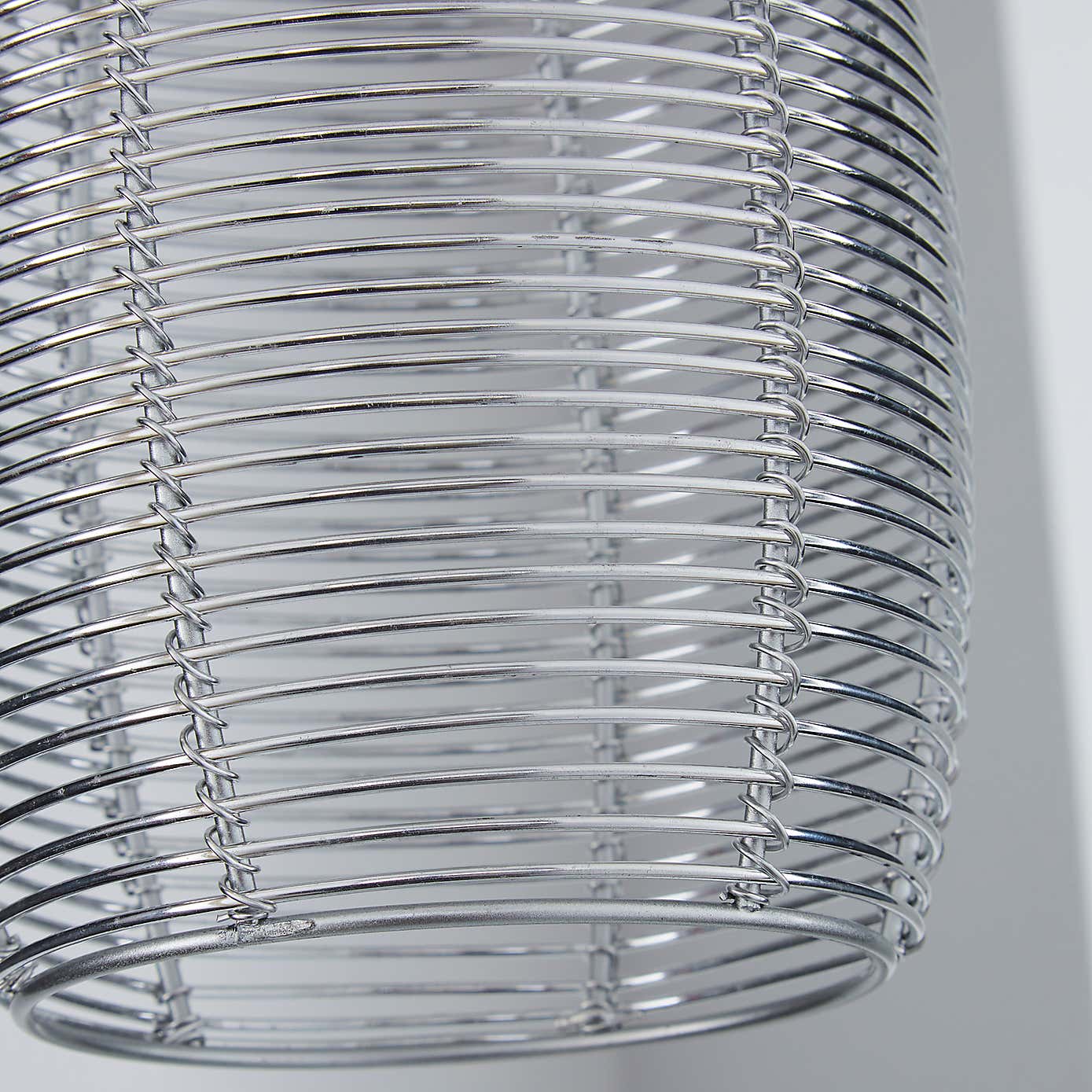 Cigar Wire Silver Easy Fit Pendant Shade