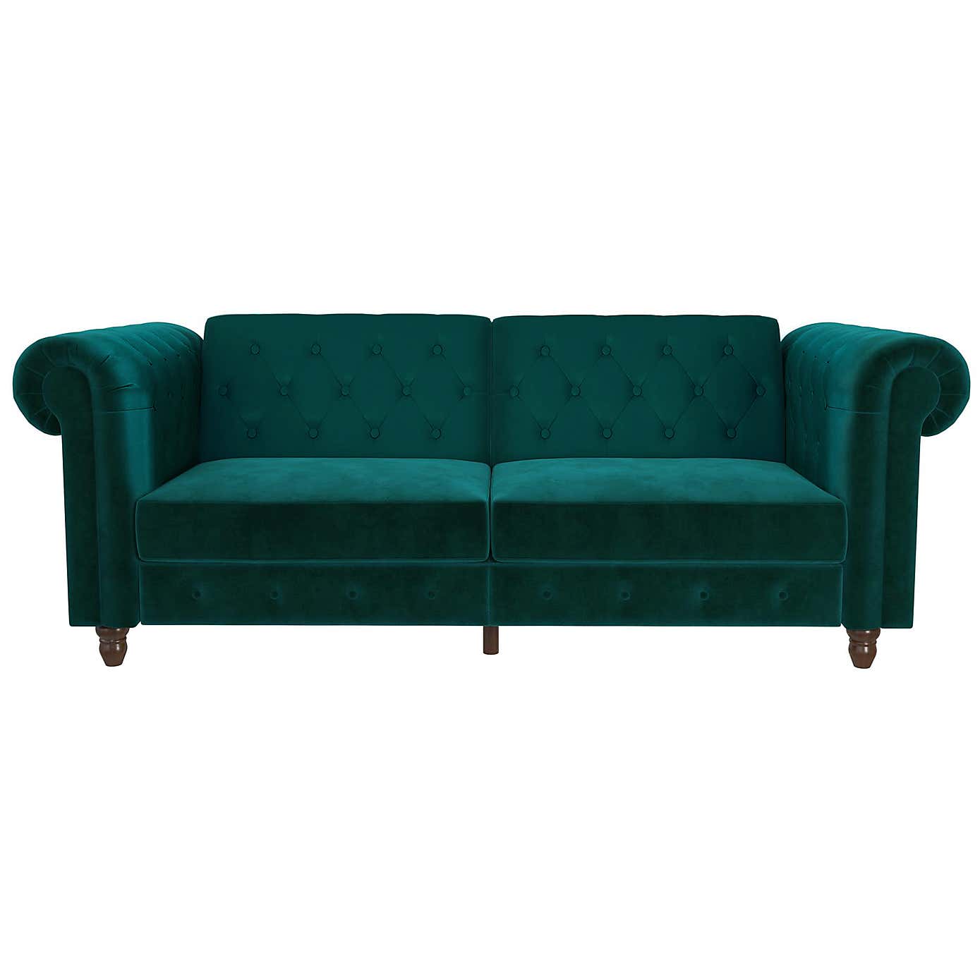Felix Velvet Chesterfield Double Sofa Bed