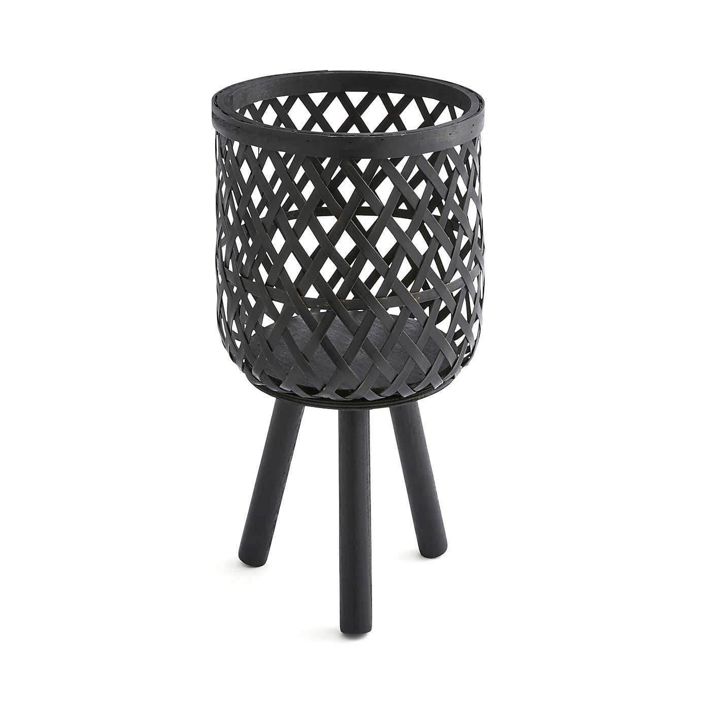 Bamboo and Wood Plant Pot Stand