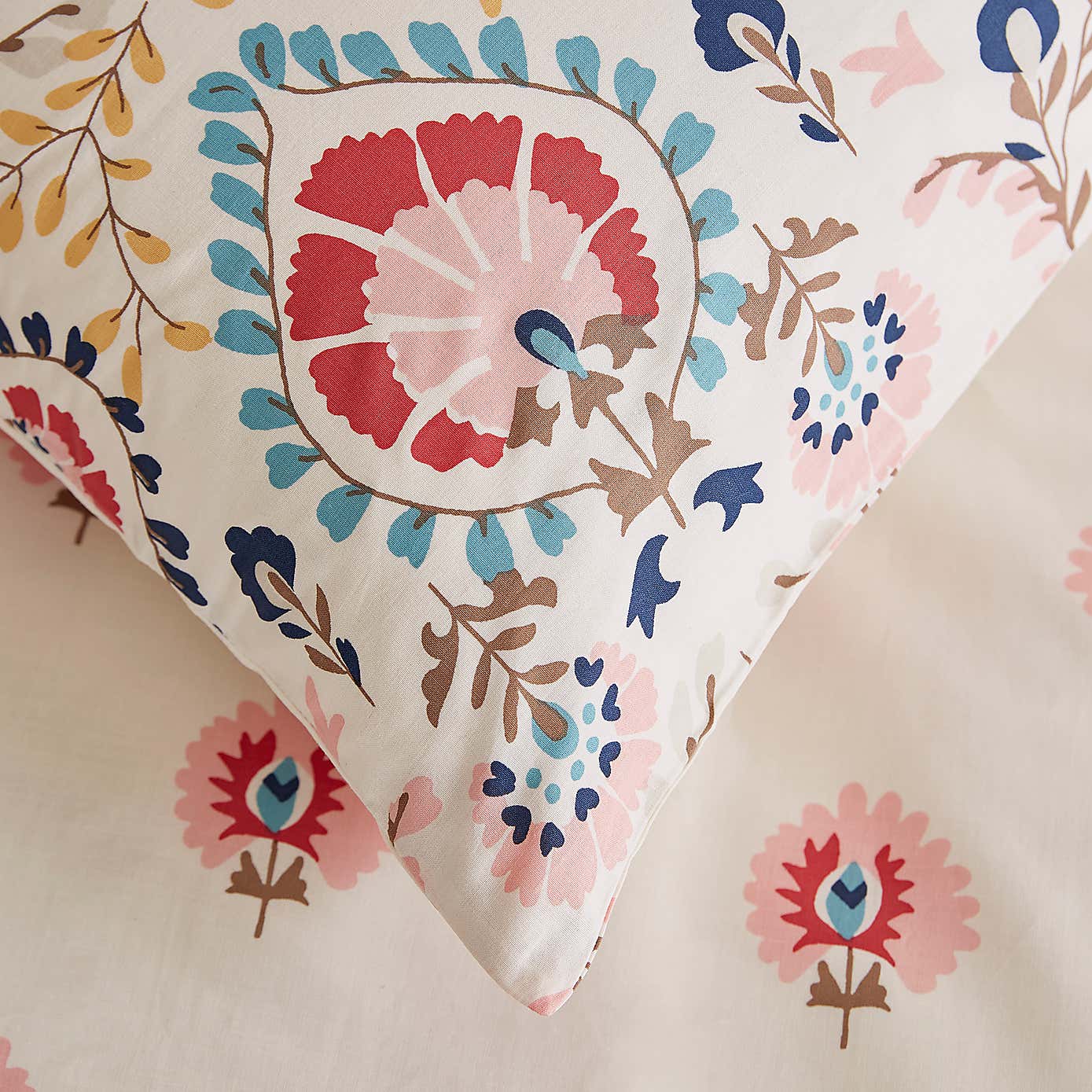 Hani 100% Cotton Duvet Cover and Pillowcase Set