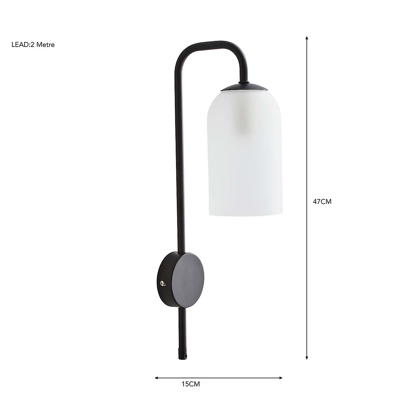 Palazzo Easy Fit Plug In Wall Light