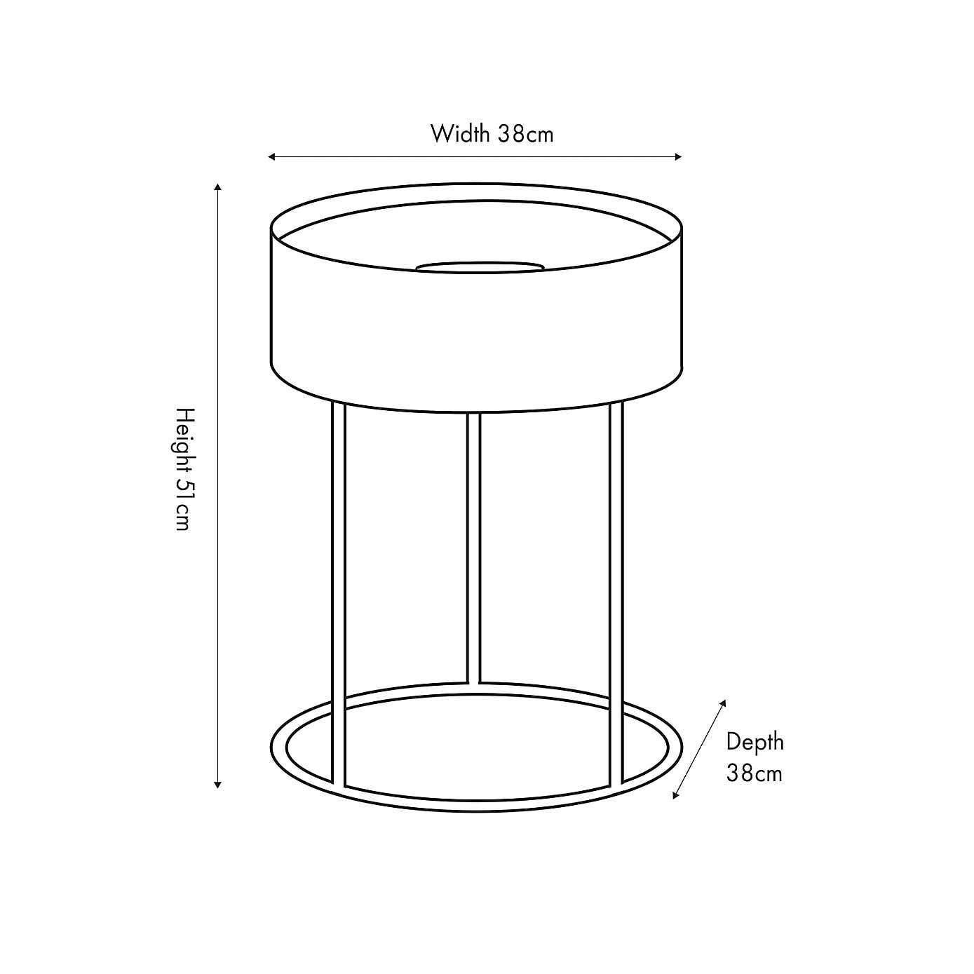 Hugo Storage Side Table