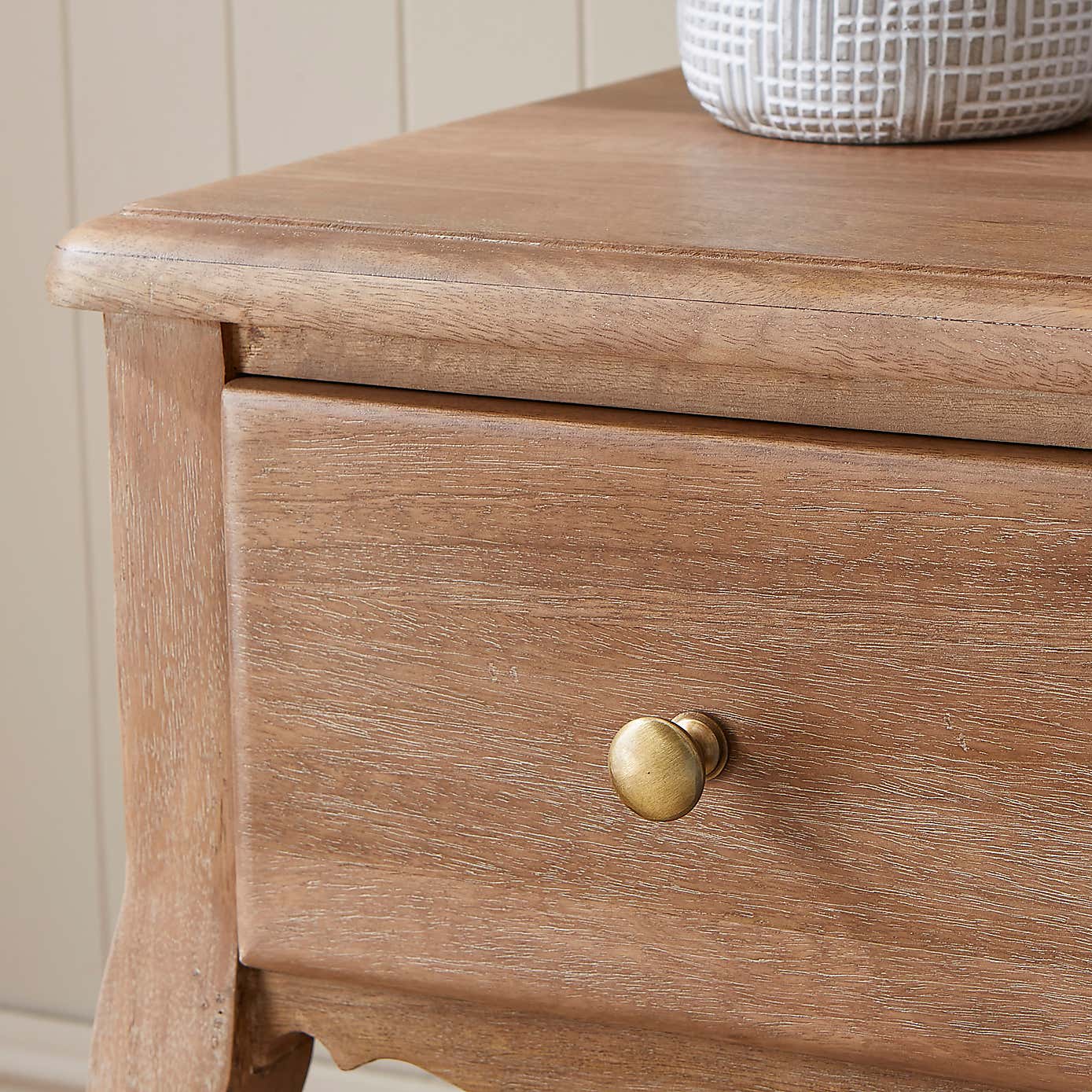 Giselle 1 Drawer Bedside Table, Mango Wood