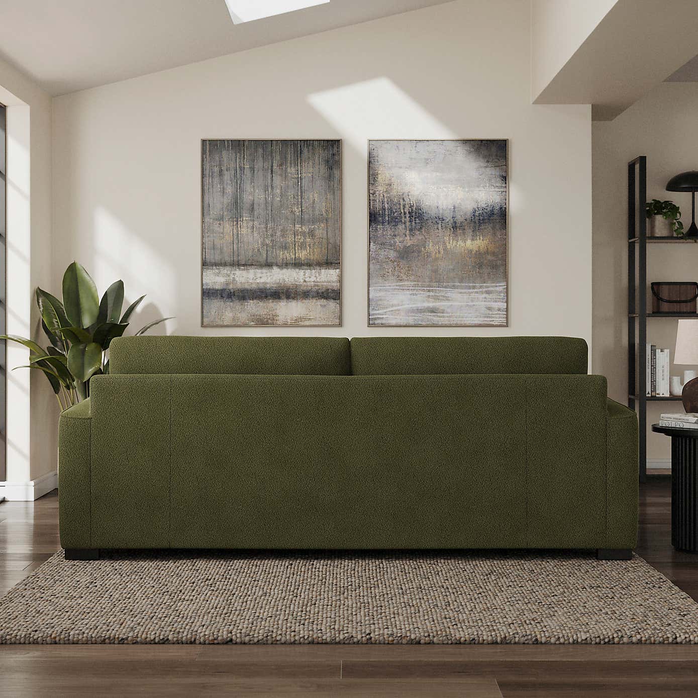 Carson Tonal Boucle 4 Seater Sofa