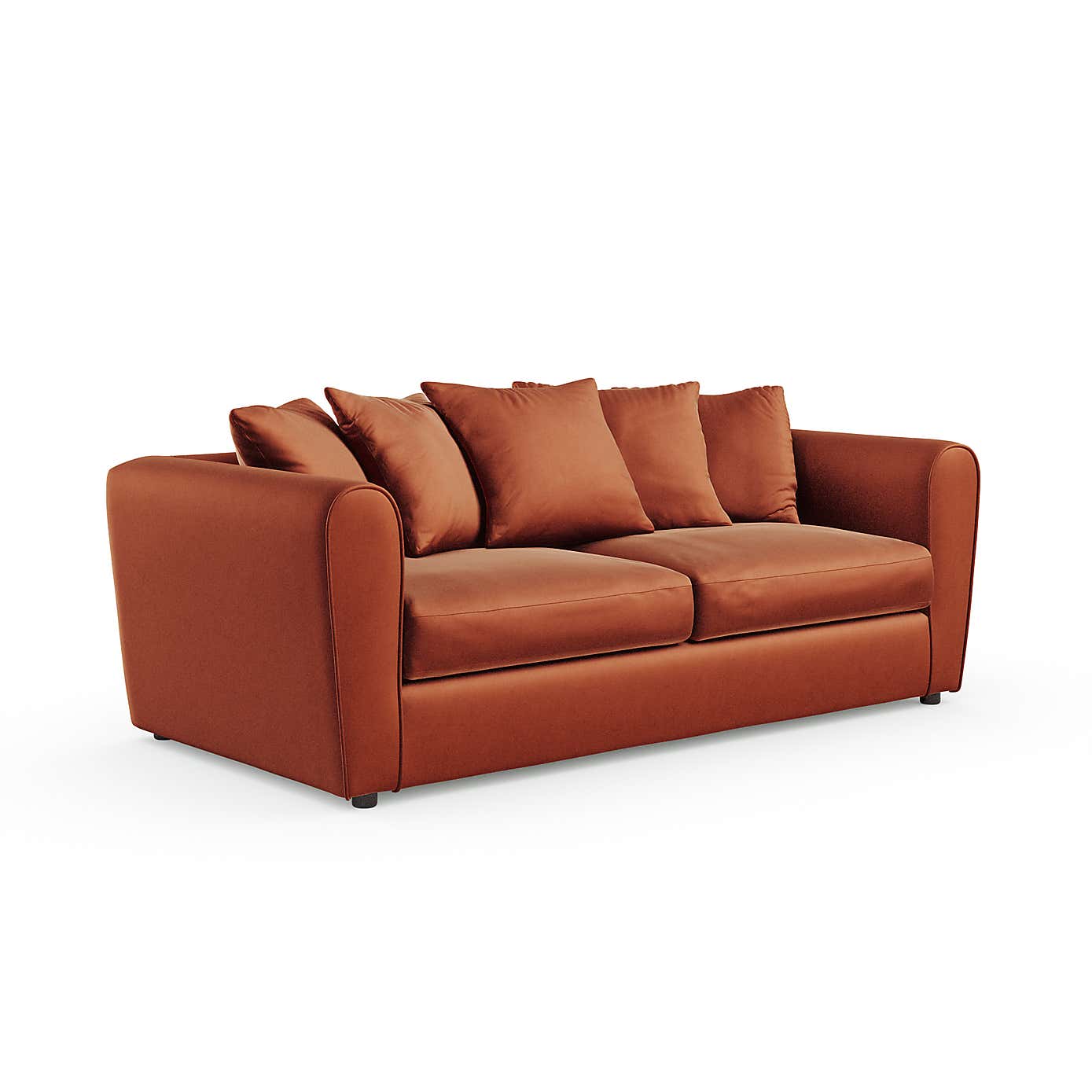 Blake Curved Arm Opulent Velvet 3 Seater Sofa