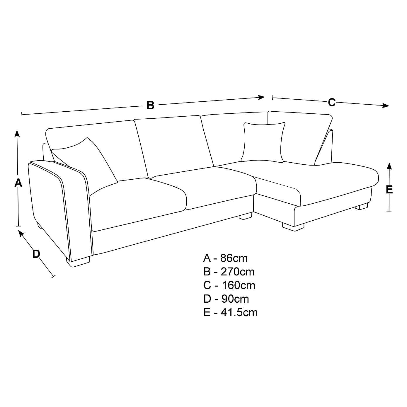 Carson Vivalife Stain-Resistant Fabric Right Hand Corner Sofa