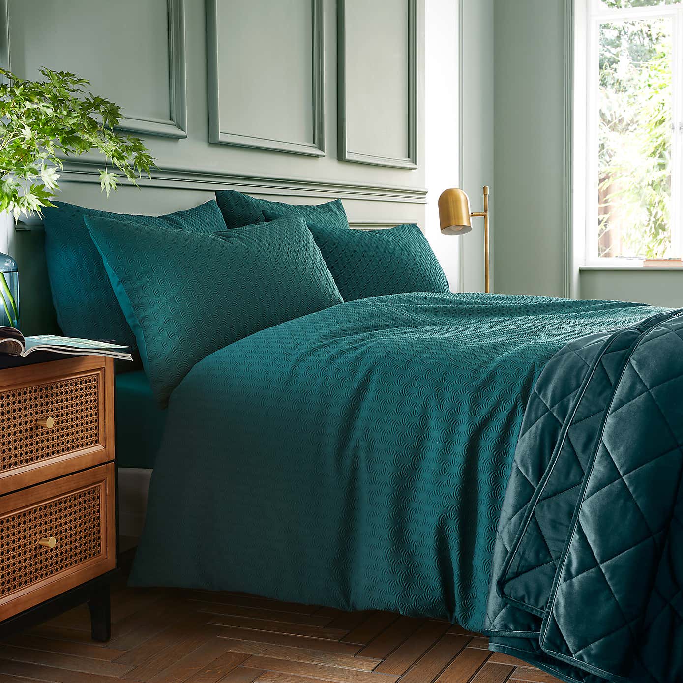 Deco Fan Duvet Cover and Pillowcase Set