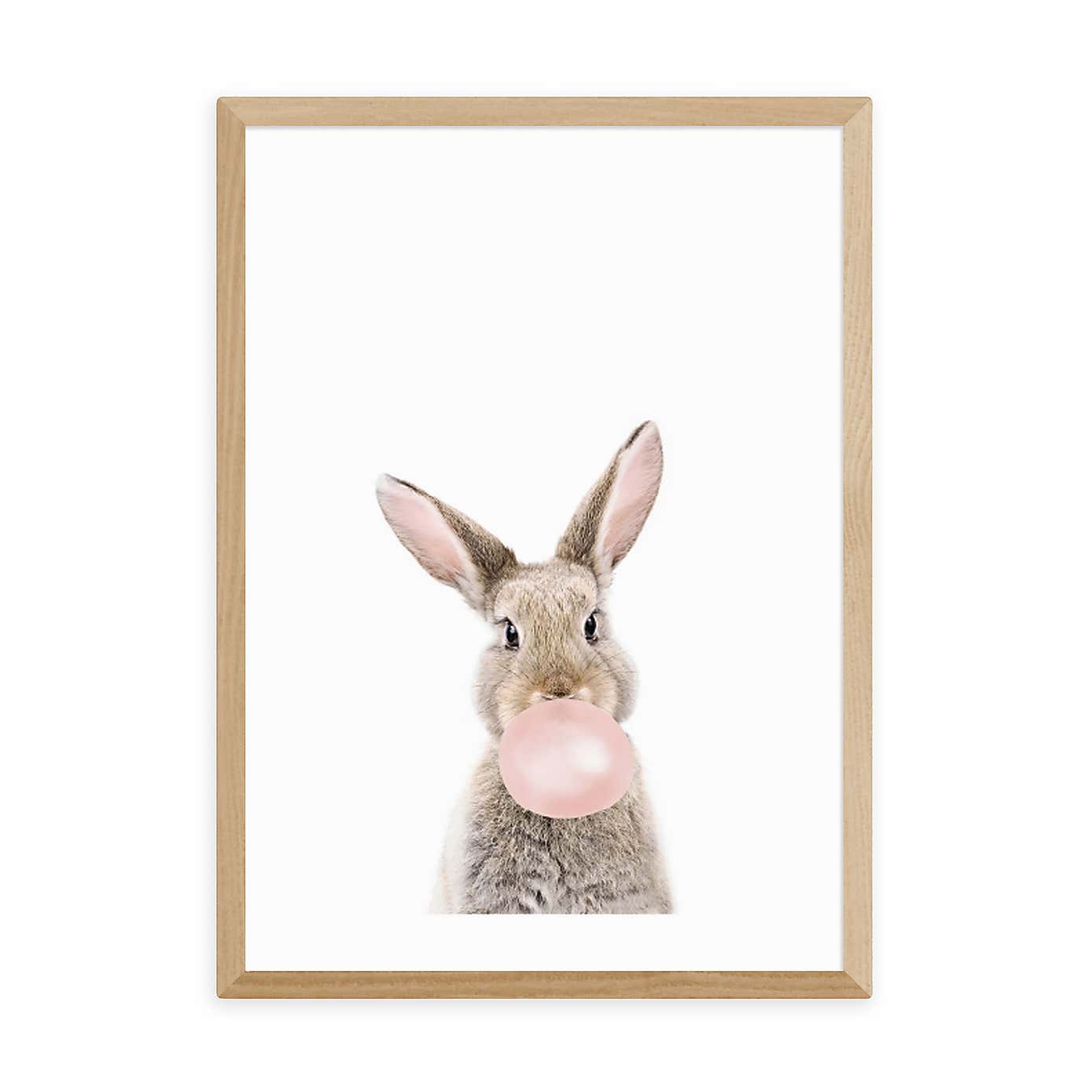 East End Prints Bubble Gum Bunny Print by Sisi and Seb