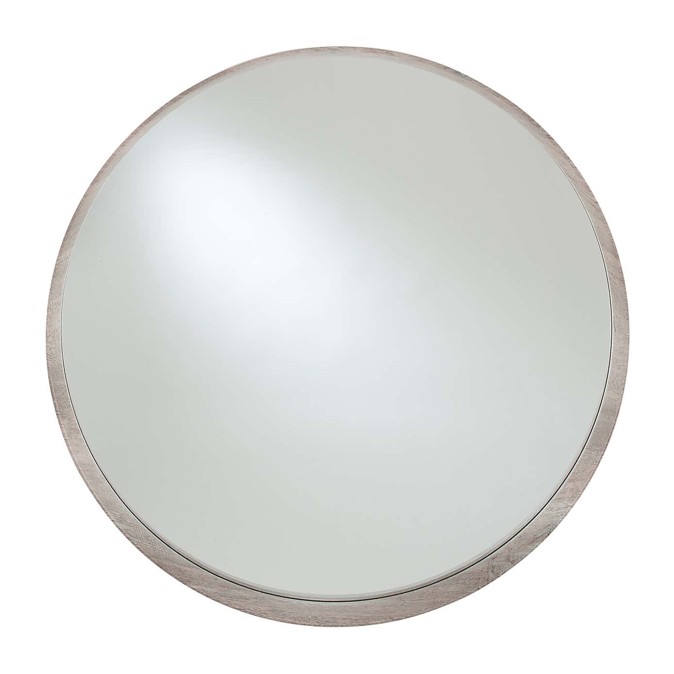 Tray Edge Round Wall Mirror