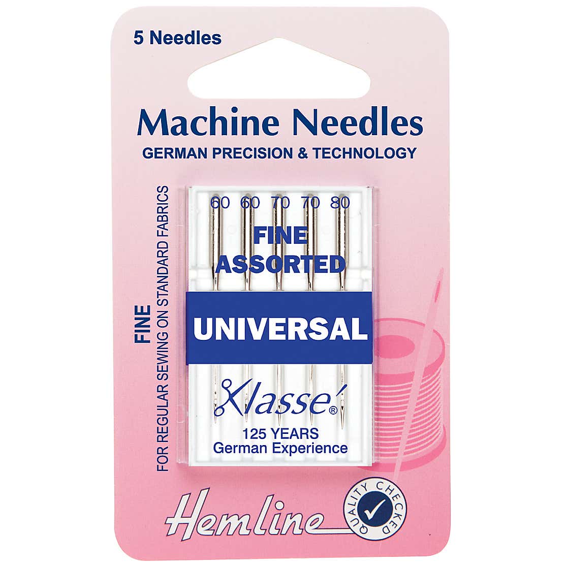 Hemline Universal Assorted Sewing Machine Needles