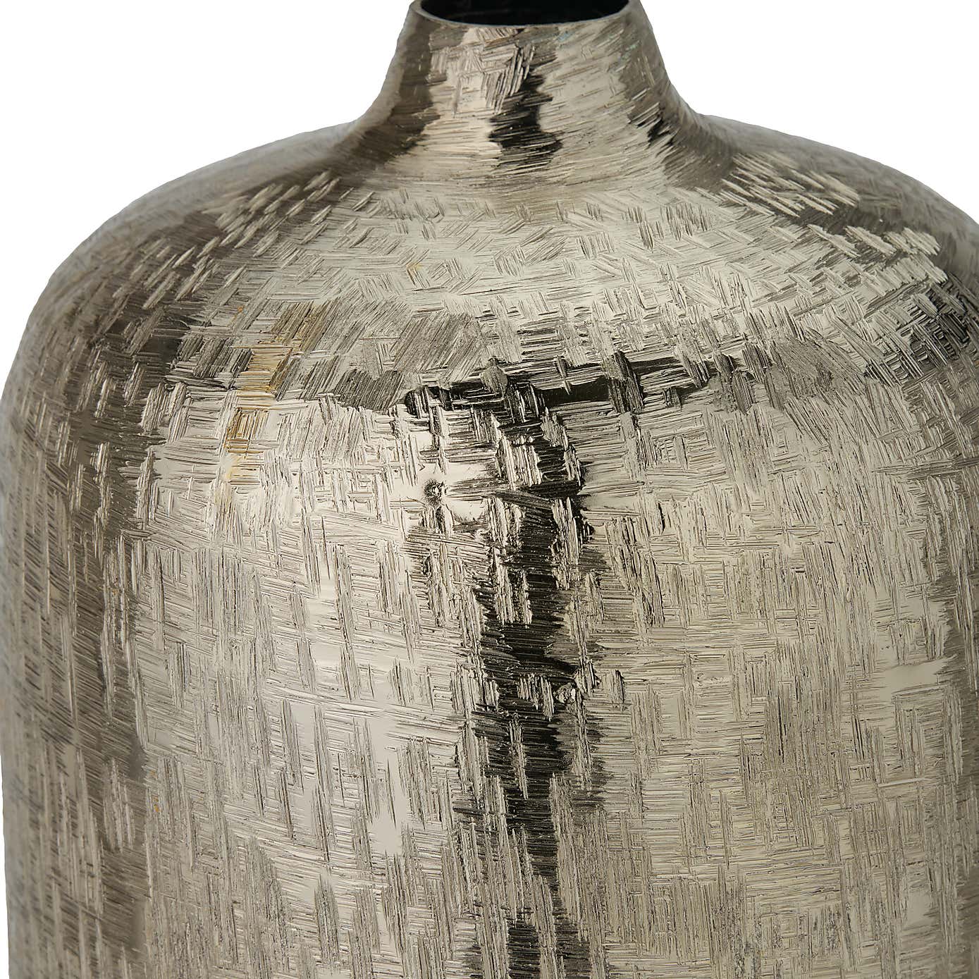 Metal Hammered Vase