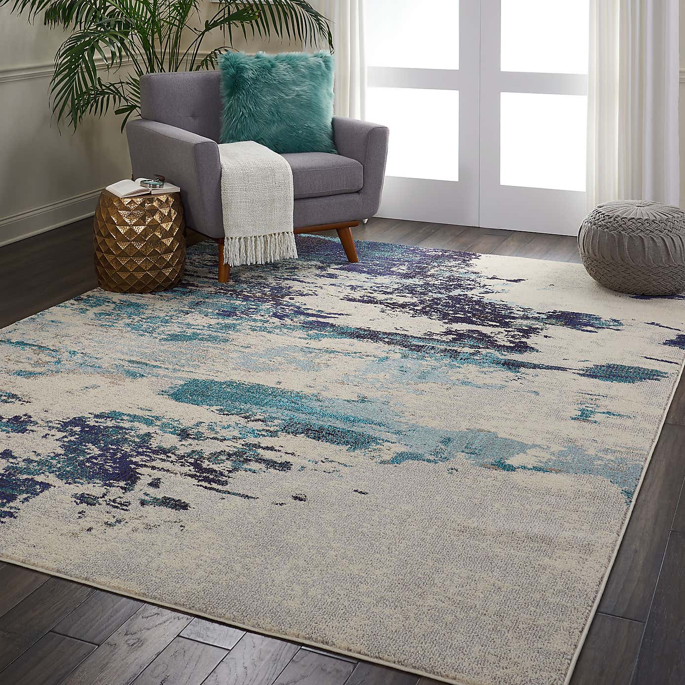 Teal Celestial Rug
