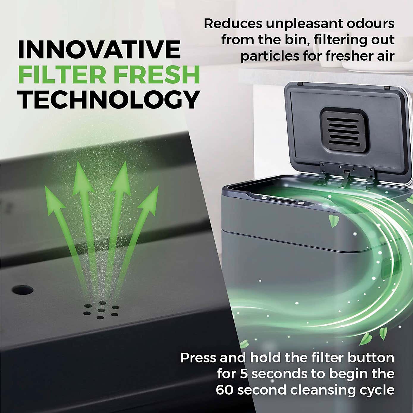 Tower 60L Ozone Sensor Bin