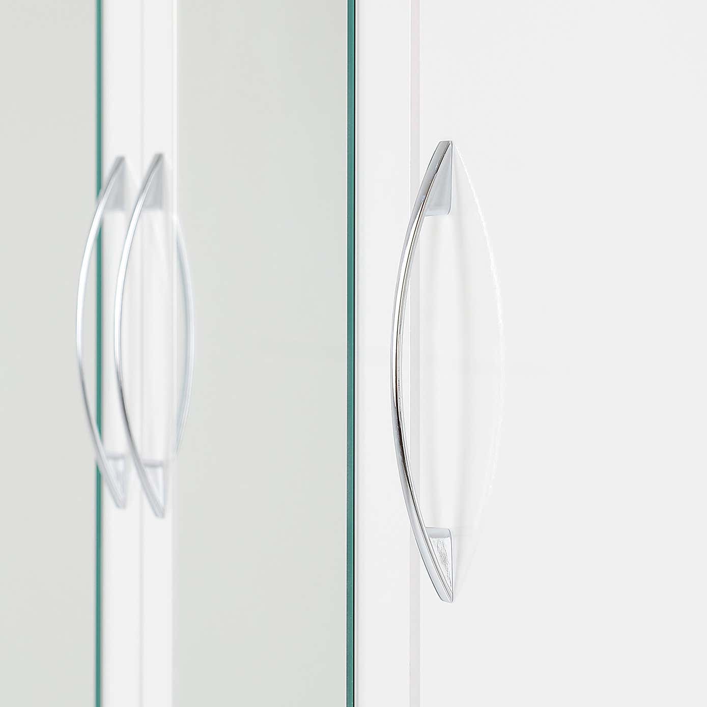 Nevada White Triple Drawer Wardrobe