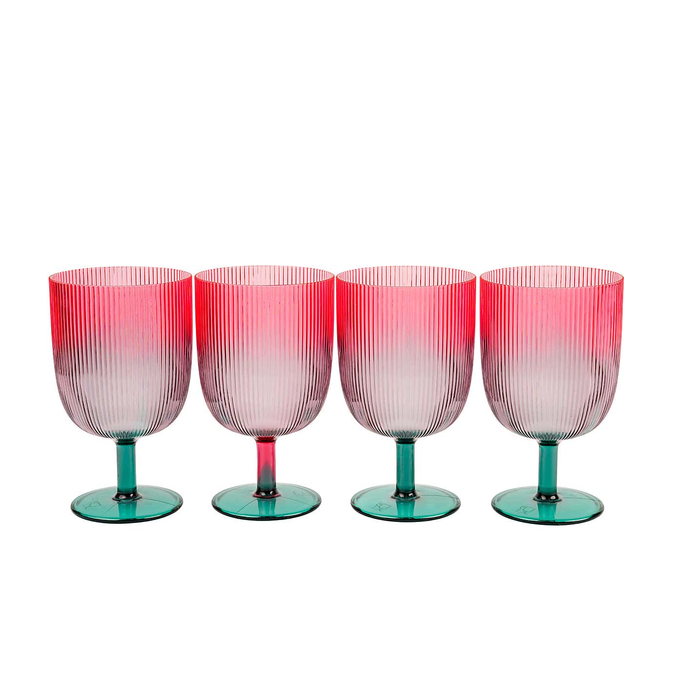 Navigate Coconut Grove Set of 4 Ombre Stacking Wine Tumblers