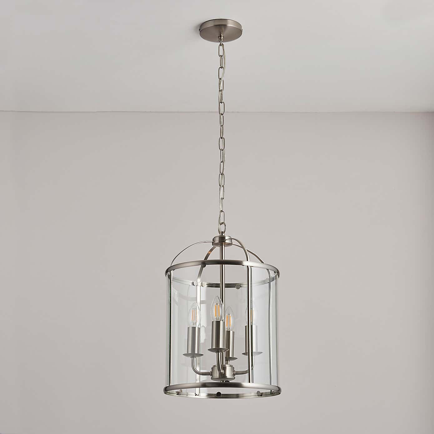 Vogue Lambeth 4 Light Glass Pendant Ceiling Fitting