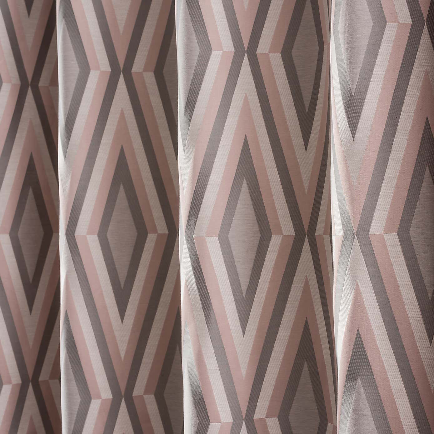 Diamond Jacquard Eyelet Curtains