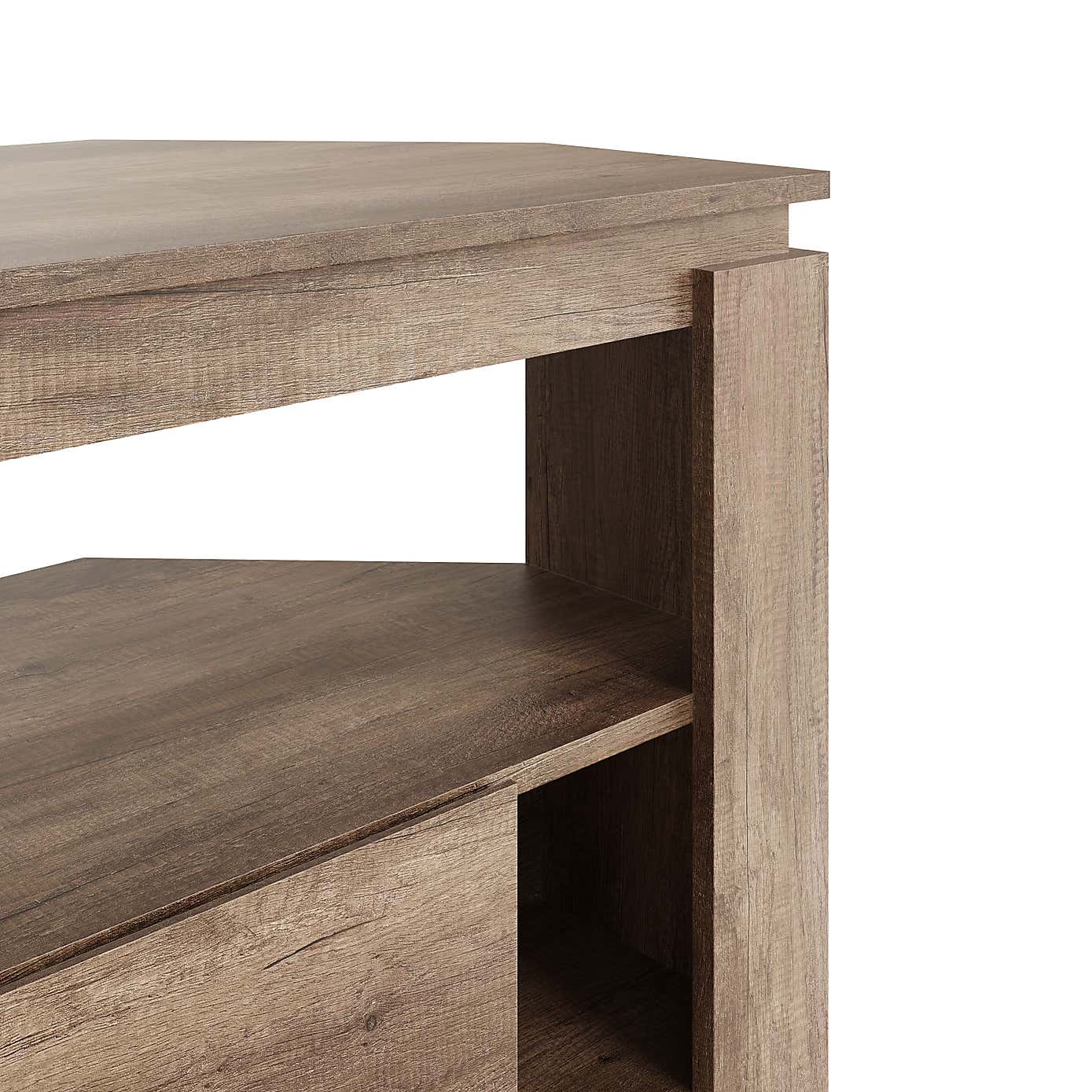 Canyon Oak Corner TV Unit for TVs up to 44"