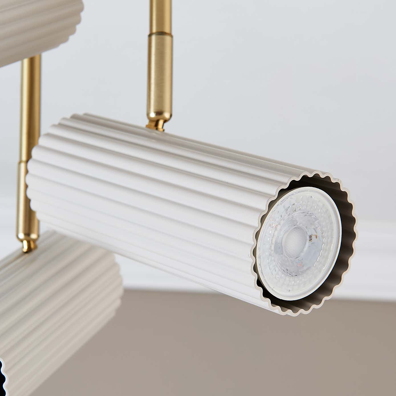 Georgi Industrial Ribbed 3 Light Adjustable Spotlight